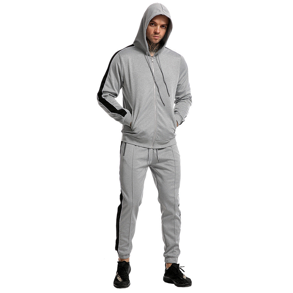 Men’s Sports Suit Set | Casual Athletic Tracksuit for Men | Comfortable Leisure Sportswear | Two-Piece Workout & Streetwear Outfit