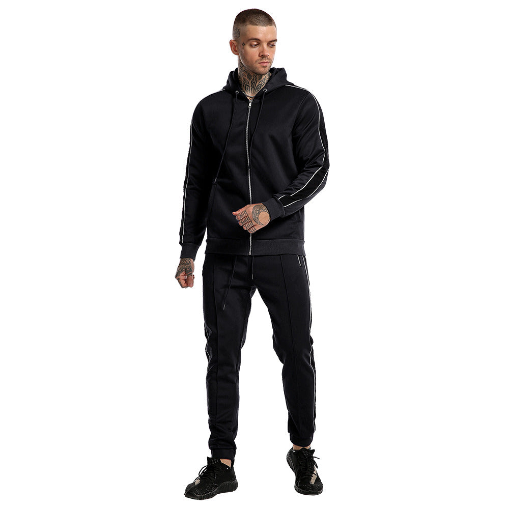 Men’s Sports Suit Set | Casual Athletic Tracksuit for Men | Comfortable Leisure Sportswear | Two-Piece Workout & Streetwear Outfit