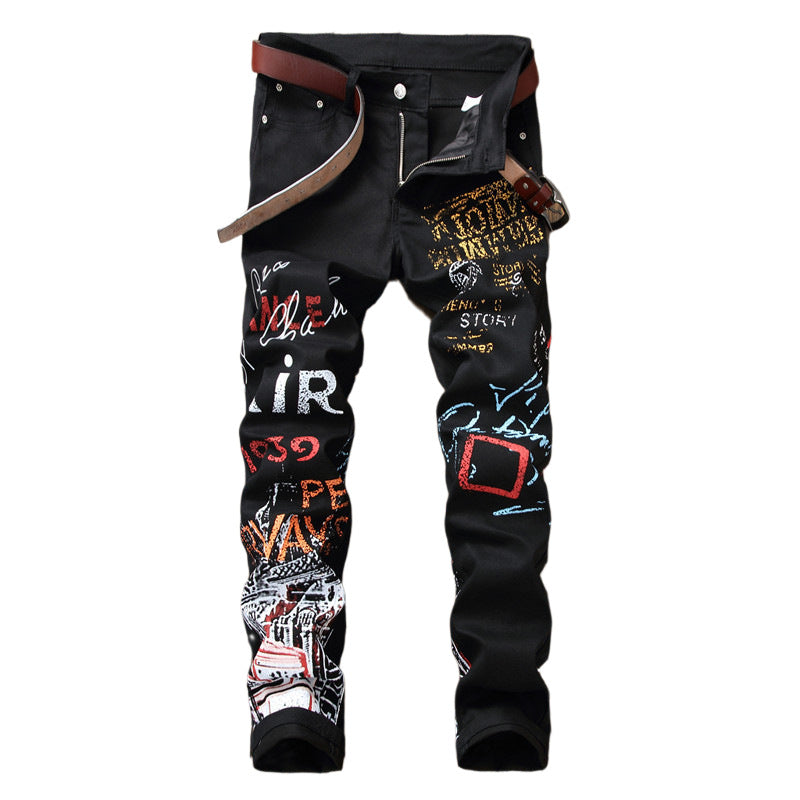 Graffiti Print Pants