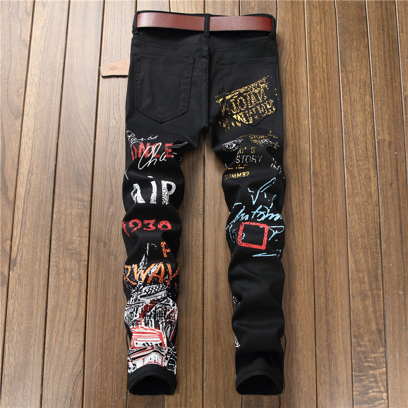 Graffiti Print Pants