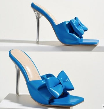 Bowknot Is High With Fine Crystal With Sexy Sandals