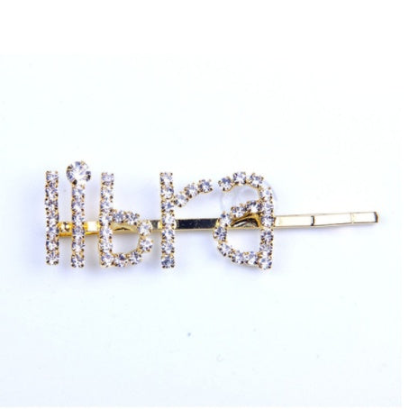 Constellation Word Clip English Character Hairpin Hair Accessories Personalized