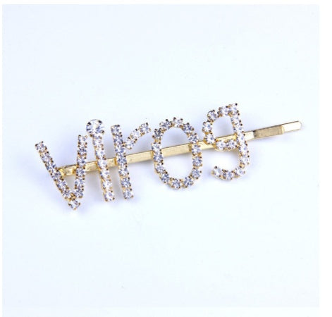 Constellation Word Clip English Character Hairpin Hair Accessories Personalized