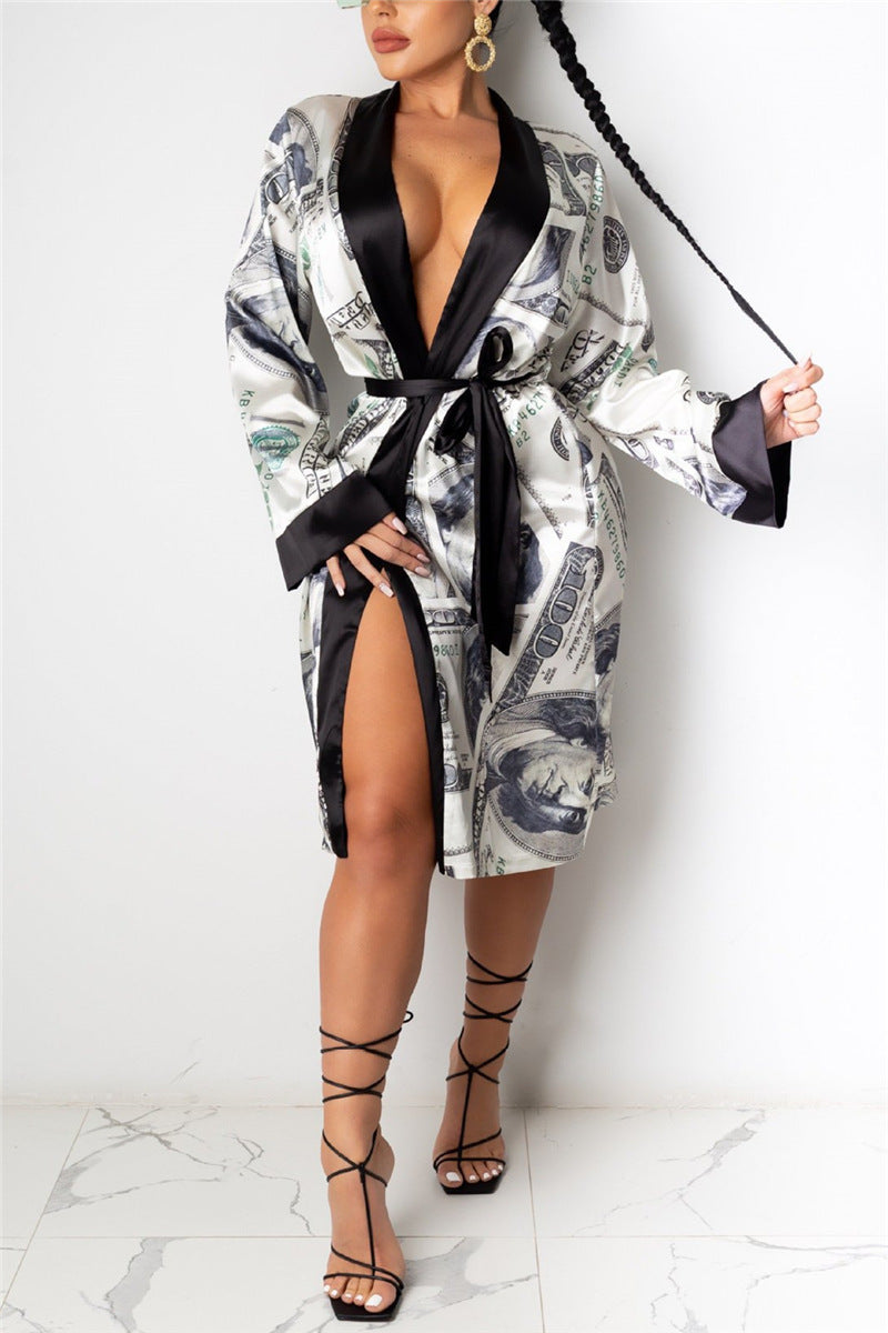 Money Talks Pajama Set – Fall Lounge Wear for Women | Sexy & Stylish Sleepwear