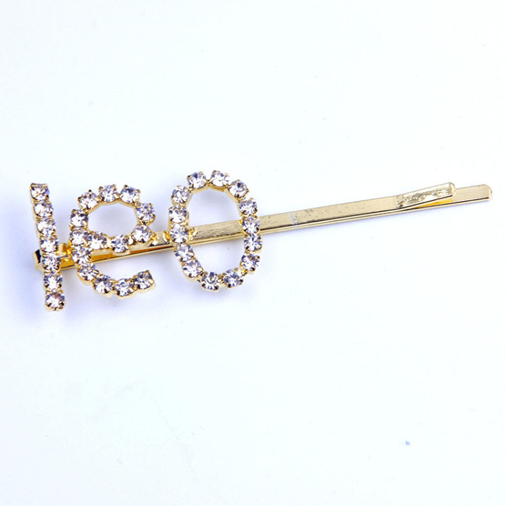 Constellation Word Clip English Character Hairpin Hair Accessories Personalized