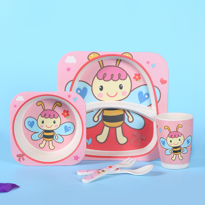 Five-piece children's tableware set