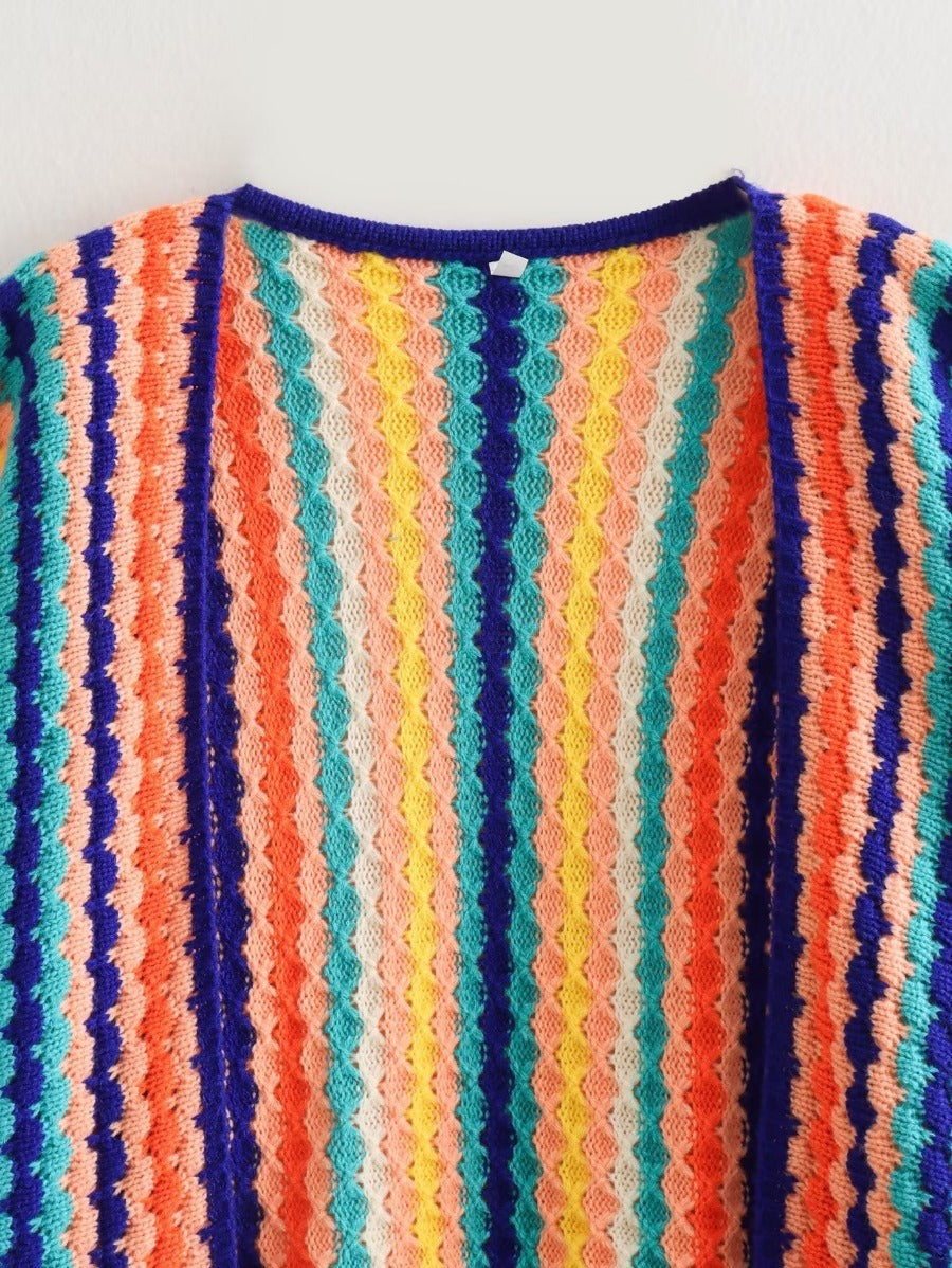 Autumn New Rainbow Cardigan