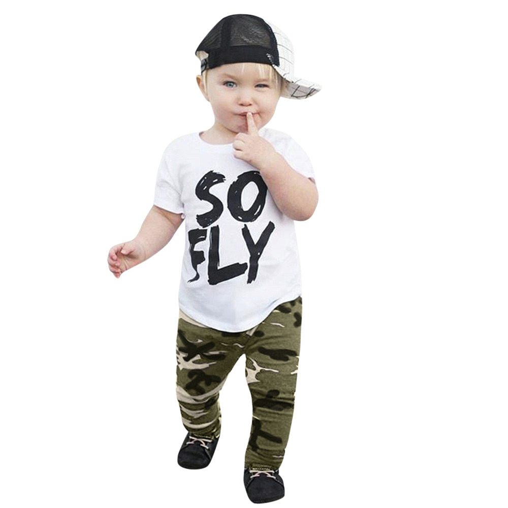 So Fly T-shirt camouflage two-piece