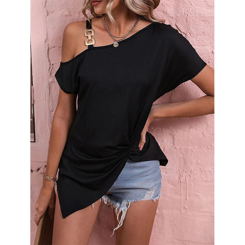 Women Off Shoulder Blouse Summer Shirt