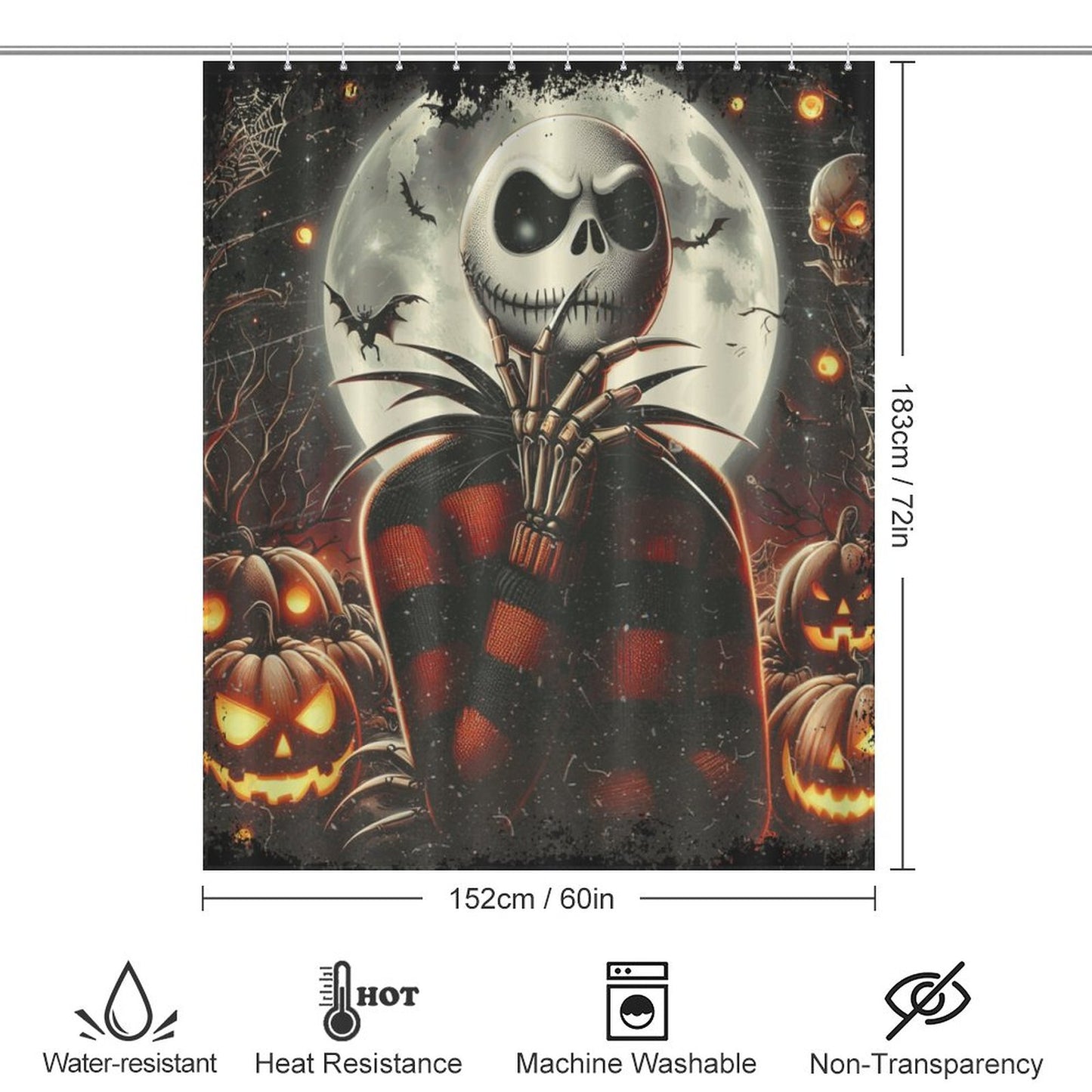 Nightmare Before Christmas Shower Curtain