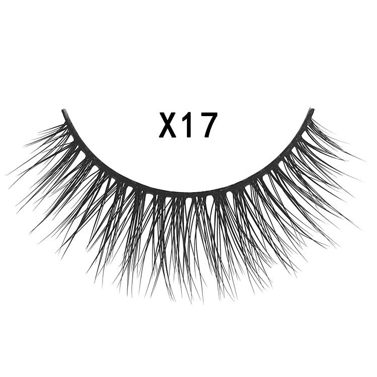 3D Mink Hair Natural Cross Eyelashes 3 Pairs