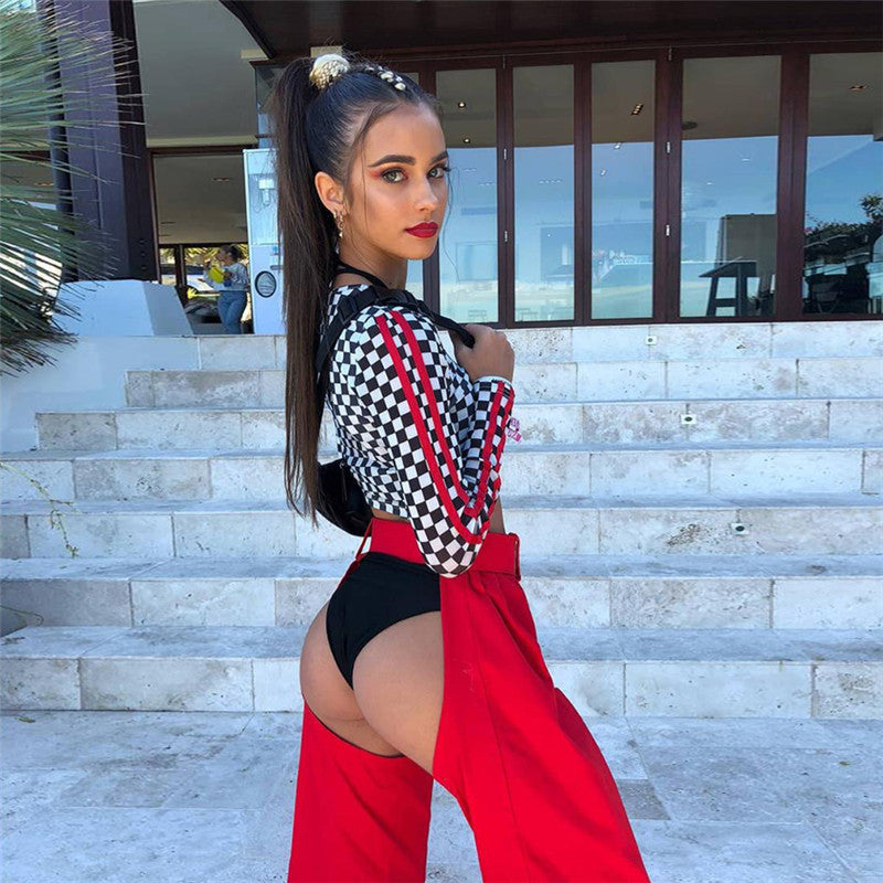 Women’s High Waist Harem Pants – Solid Color Casual Harlan Trousers | Loose Fit Streetwear Jogger Pants with Pockets