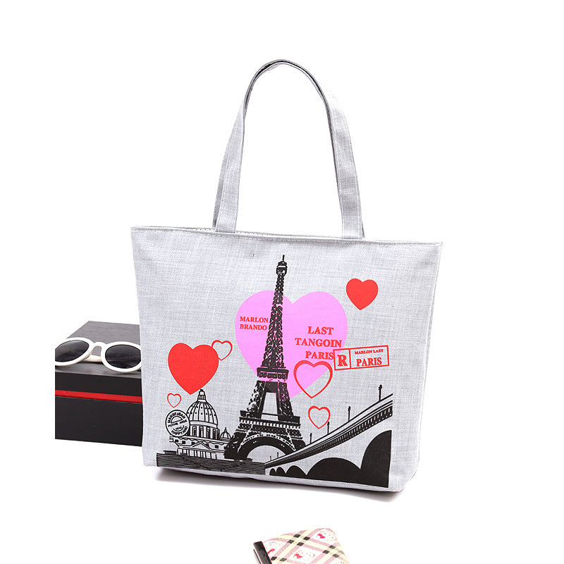 Cross-body I Love Paris Capacity Handbag