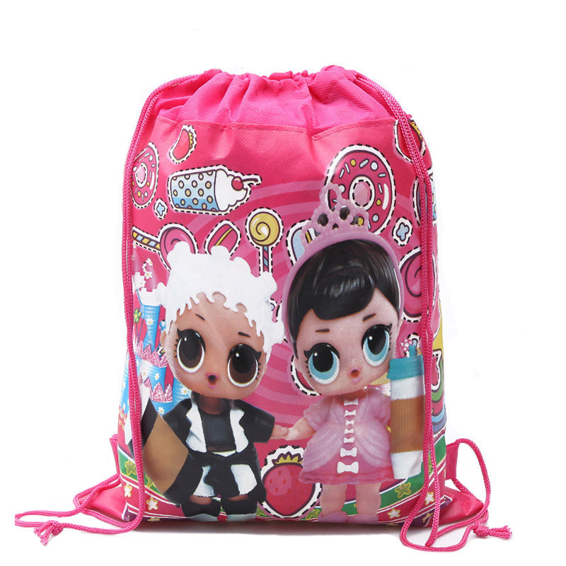 LOL Doll Pocket Drawstring School Bag – Perfect for Kids' Daily Adventures