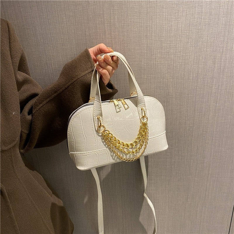 Stone Pattern Chain Personality Shoulder Bag