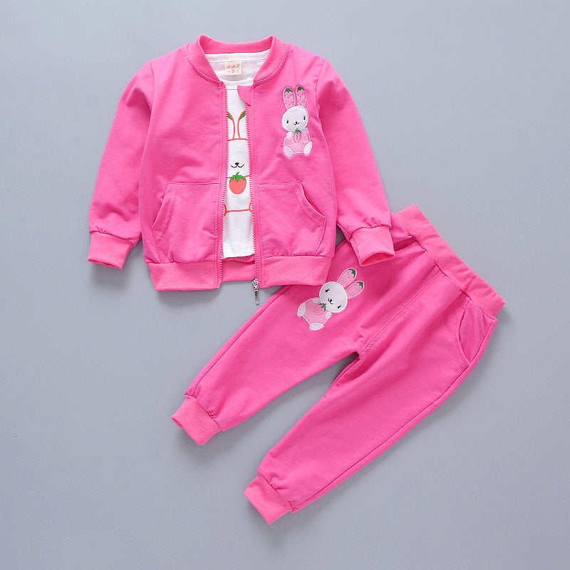 Toddler Girls Hoodie Casual Pants Set