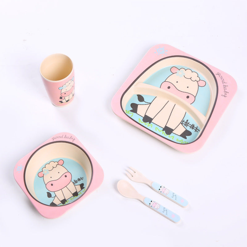 Five-piece children's tableware set