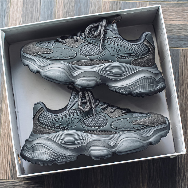 Chunky Soled Dad Sneakers With A Mesh Upper For A Casual Sporty Look