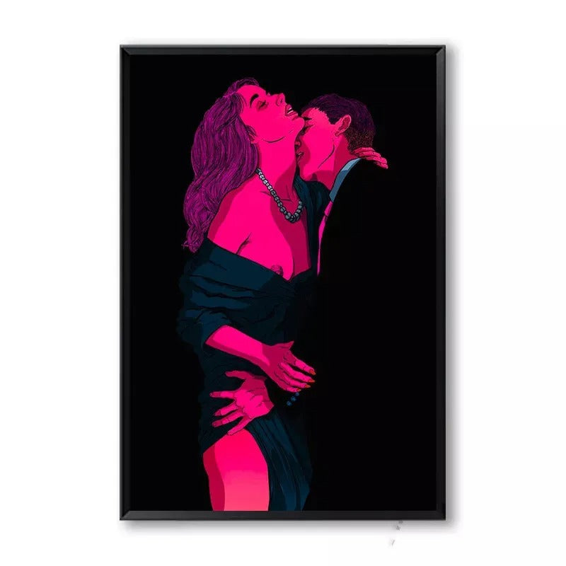 Adult Decorative Canvas Wall Art – Frameless Core Canvas Painting | Modern Sexy Home Décor for Bedroom, Living Room & Couples Space