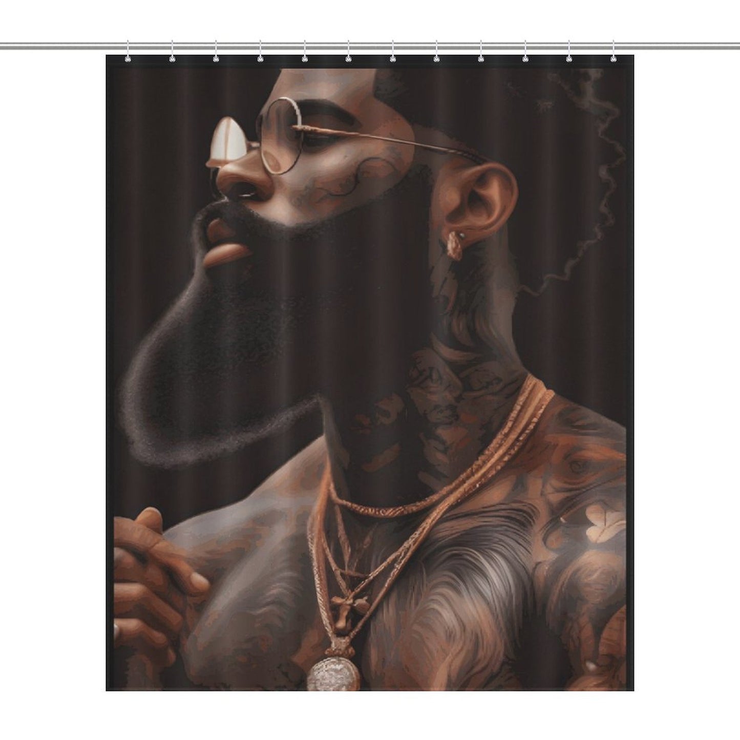 Melanin King Shower Curtain /Master Bathroom/ Guest Bathroom