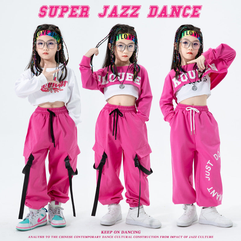 Girls Cozy Jogger Set | Kids Two-Piece Sweatshirt & Joggers | Soft Stretch Lounge Outfit for School & Play