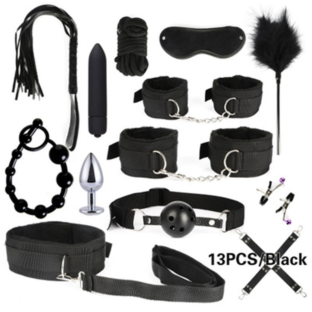 Luxury Match Set Bondage Accessories Kit – Adjustable Faux Leather Restraint Set | Couples Intimacy Props | Sensory Play Kit | Adult Bedroom Accessories