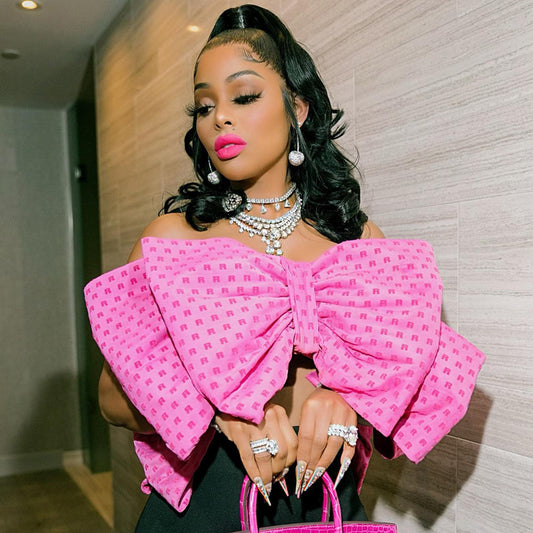 Women's Elegant Large Bow Bra Top | Sexy Statement Bow Crop Top | Chic Party Outfit Top | Trendy Fashion Bra Top | Date Night Glam Top