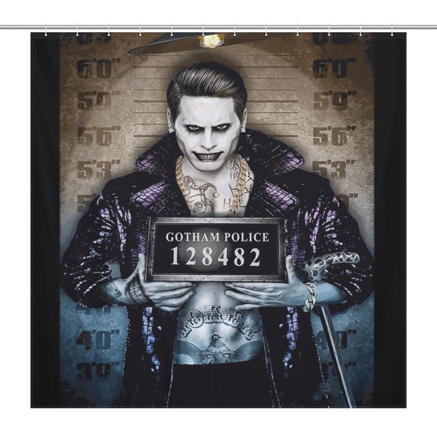 Gotham City Dark Side Shower Curtain/ The Joker Bathroom/ Halloween Shower Curtain's