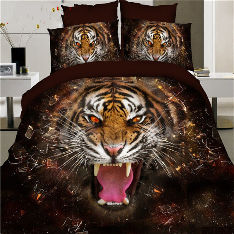 Brushed 3D four-piece Bedding set