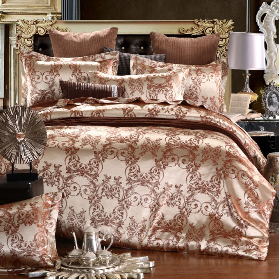 Luxury Jacquard Duvet Cover Set – Elegant Textured Bedding with Hidden Zipper, Soft & Durable Home Decor