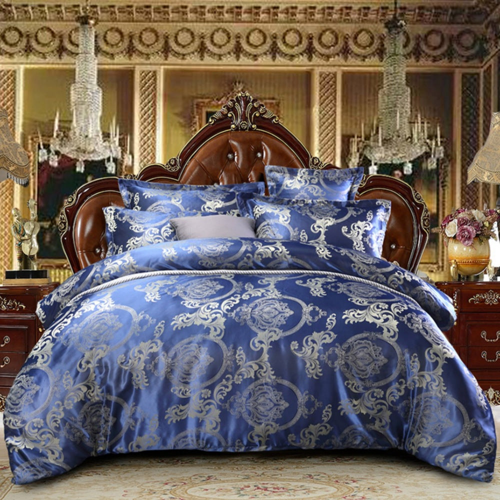 Luxury Jacquard Duvet Cover Set – Elegant Textured Bedding with Hidden Zipper, Soft & Durable Home Decor