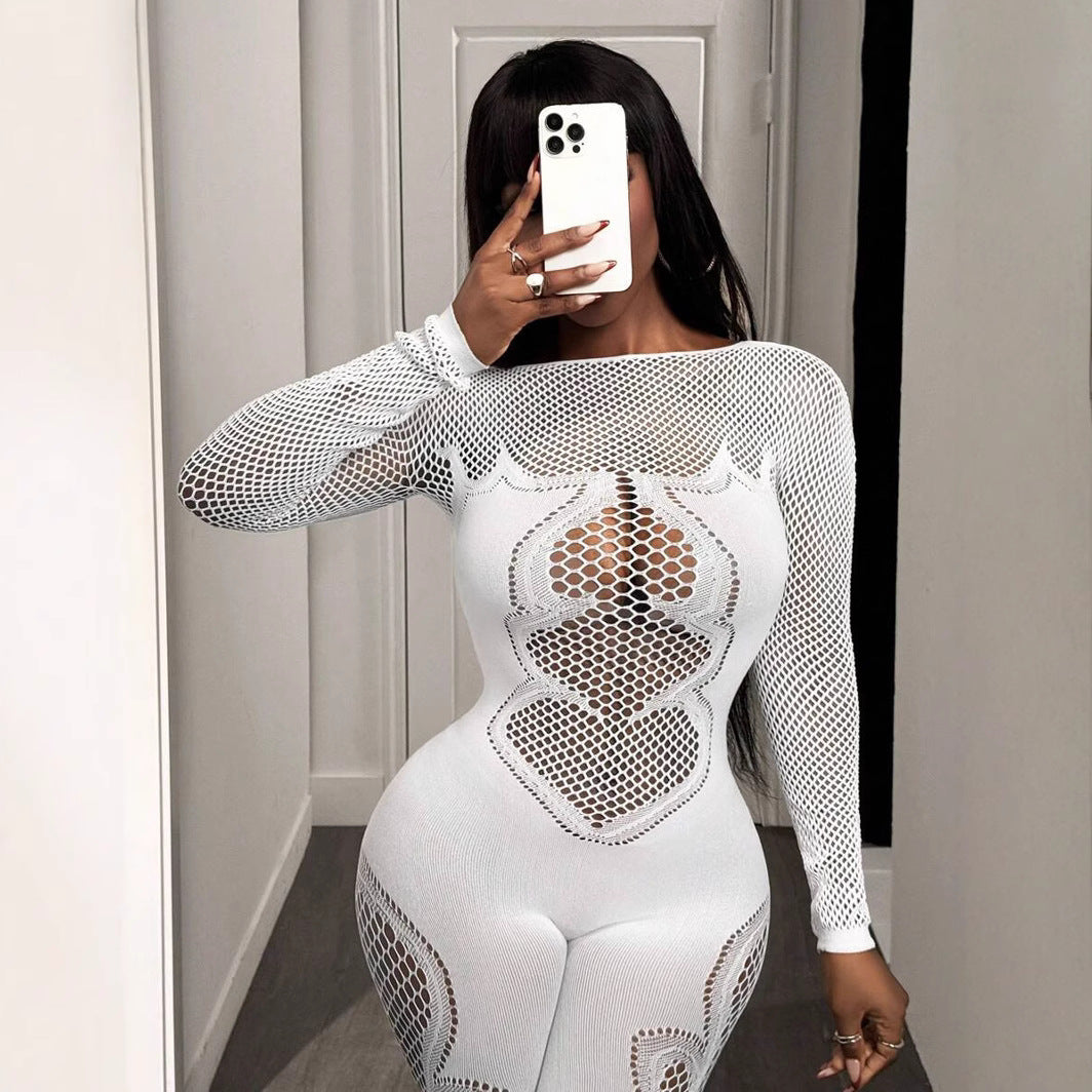 Women’s Slim-Fit One-Piece Knit Jumpsuit | Stretchy Bodycon Romper | Casual & Chic All-Season Outfit