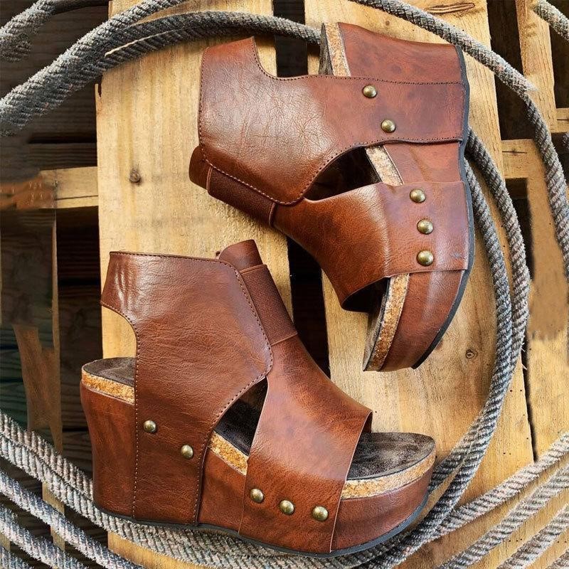 Women’s Wedge-Heeled Open-Toe Sandals – Comfortable Platform Summer Shoes | Casual, Dressy, Vacation Ready Footwear