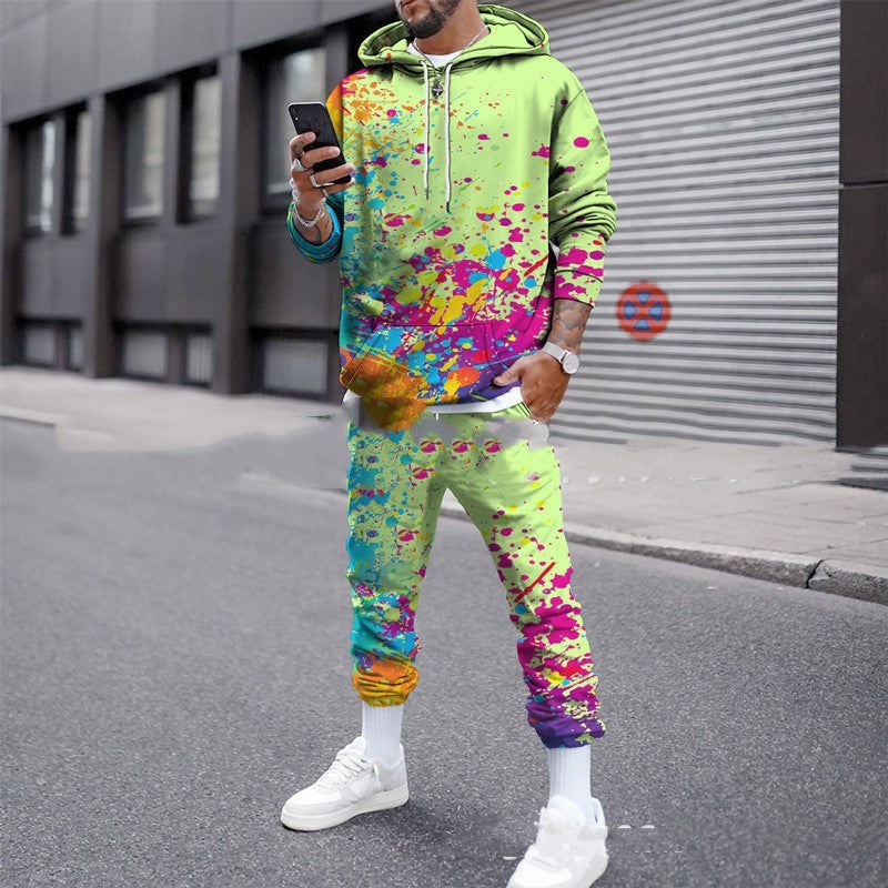 Men's Splash Camouflage Printing Suit