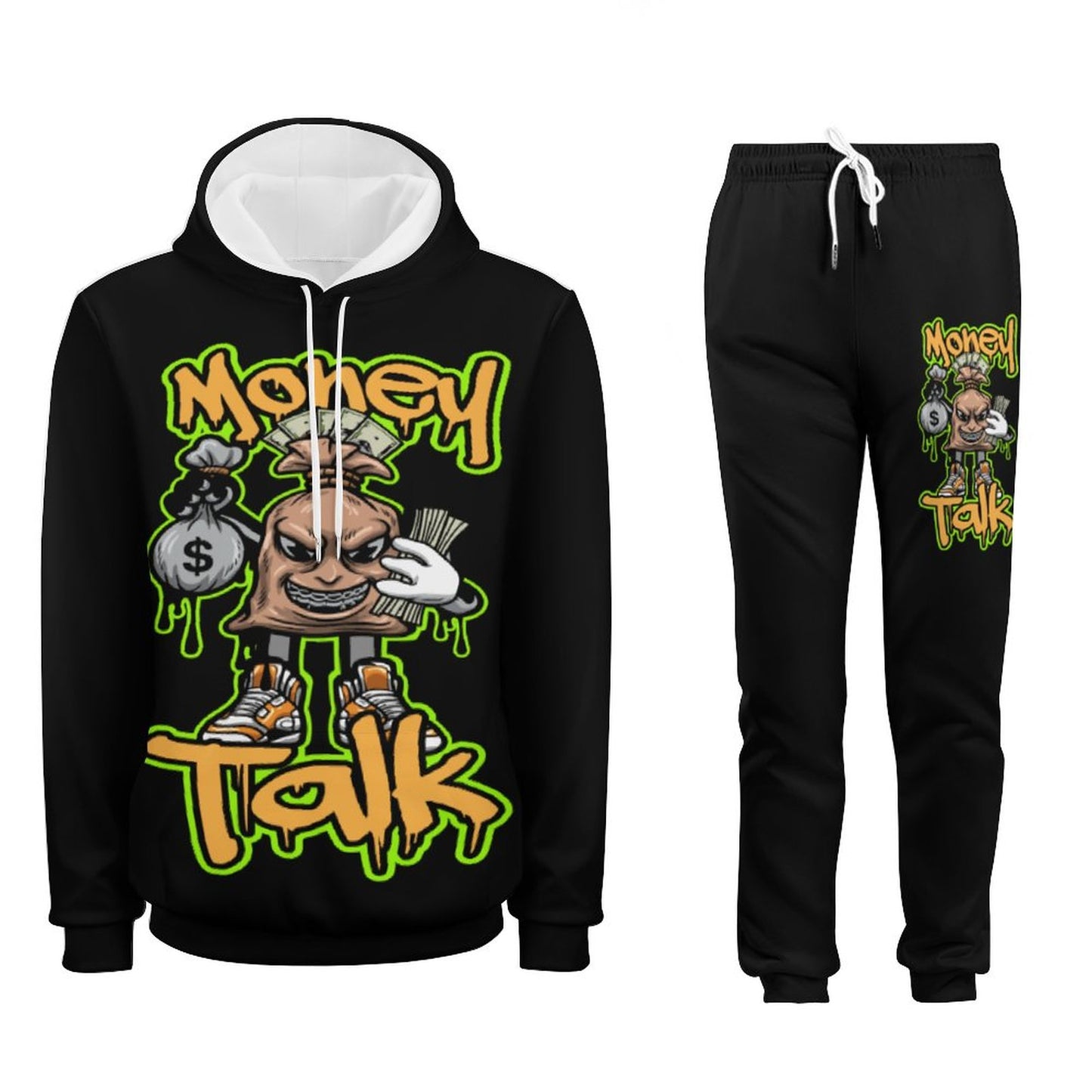 Money Talks Hoodie & Jogger Set for Men – Get Every Dollar | Streetwear Style