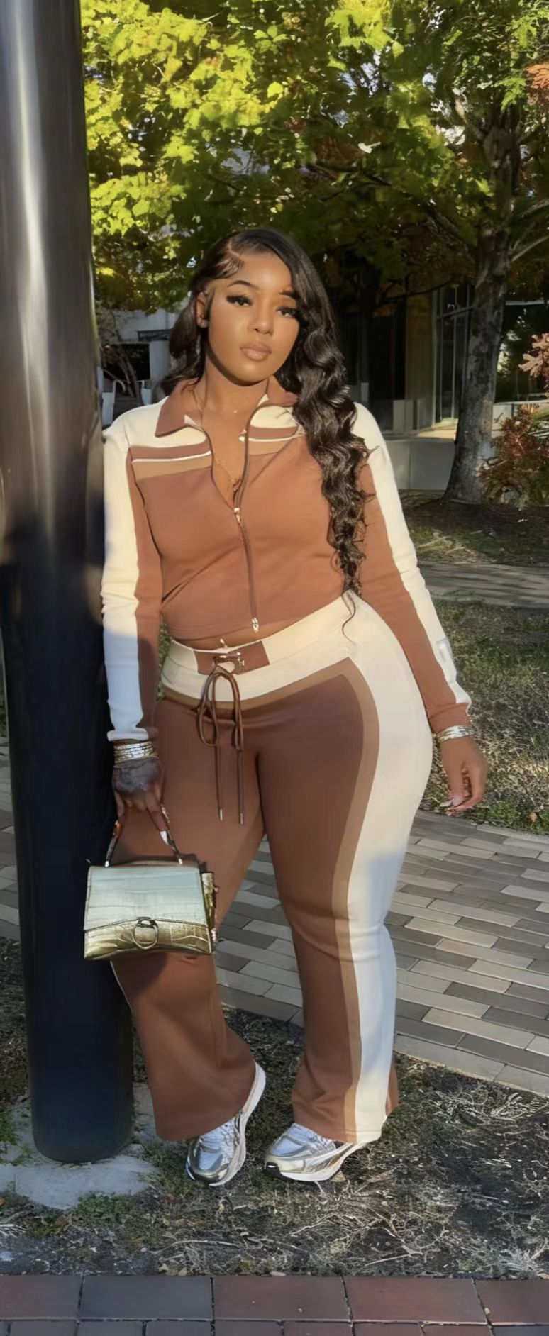 Sexy Fashion Color-Block BFF Set For Women