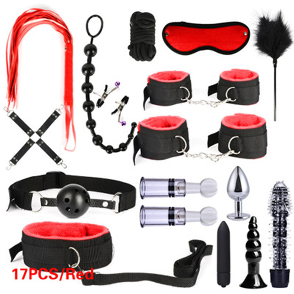 Luxury Match Set Bondage Accessories Kit – Adjustable Faux Leather Restraint Set | Couples Intimacy Props | Sensory Play Kit | Adult Bedroom Accessories
