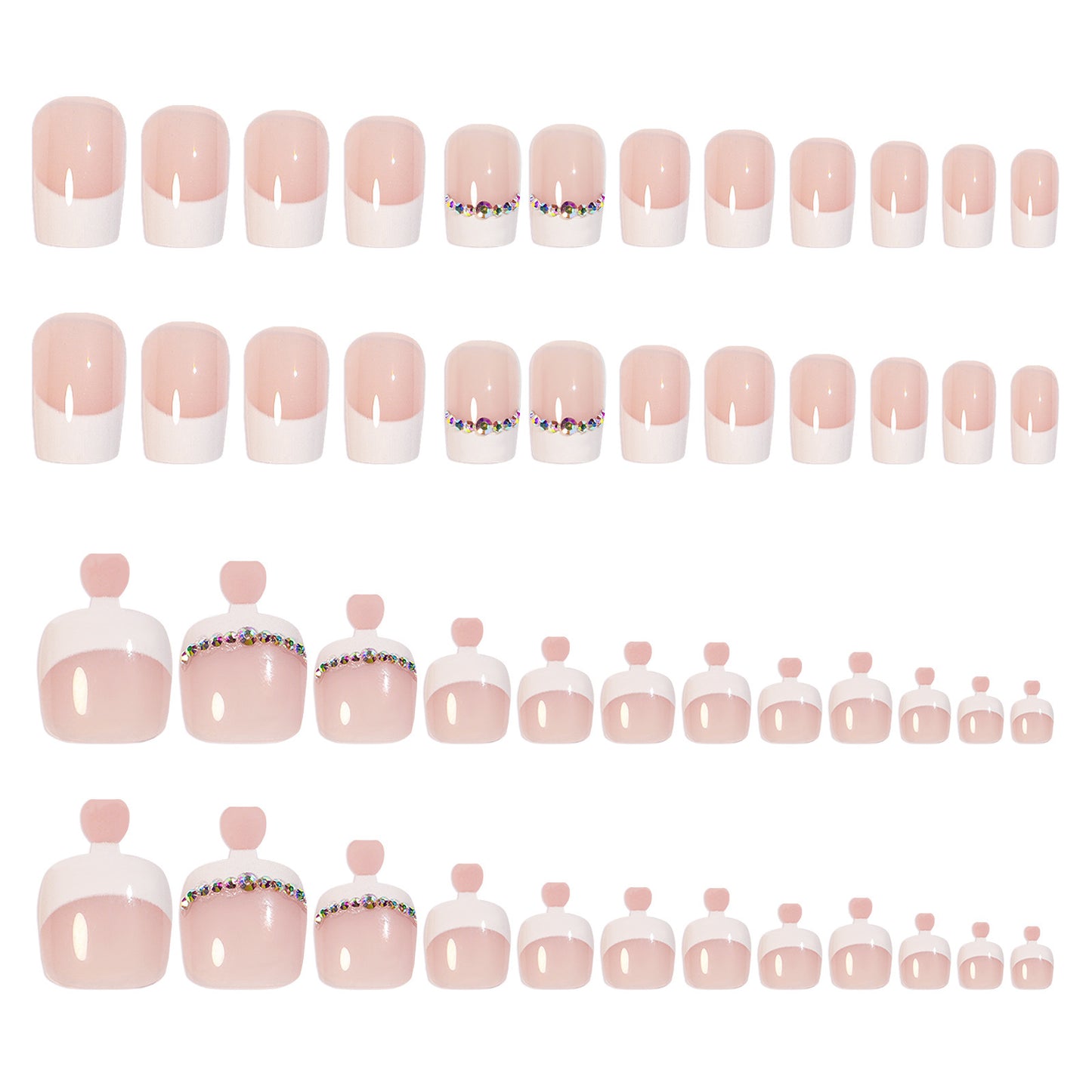 White French Manicure and Pedicure Set