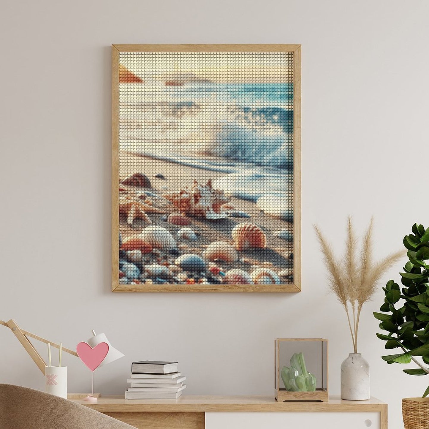 Beach Inspo Diamond Art Painting - Unframed Coastal Wall Décor for Relaxing Vibes