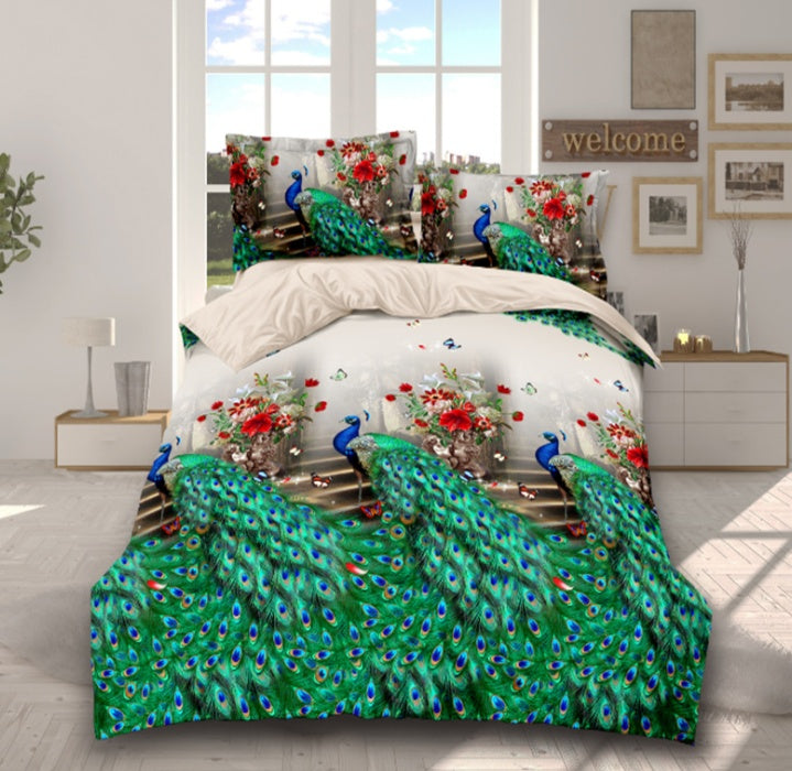 Brushed 3D four-piece Bedding set