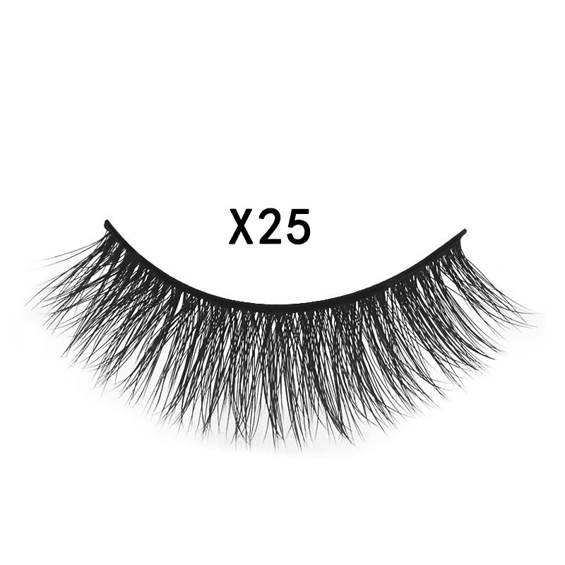 3D Mink Hair Natural Cross Eyelashes 3 Pairs