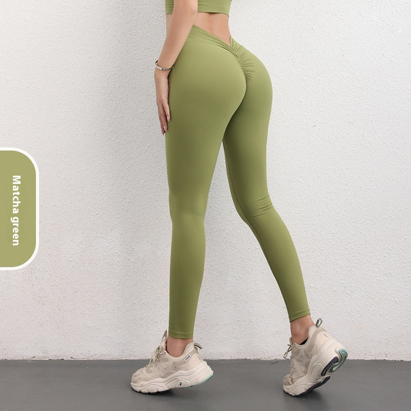 V-Shaped High Waist Yoga Pants – Sculpting & Stylish Activewear