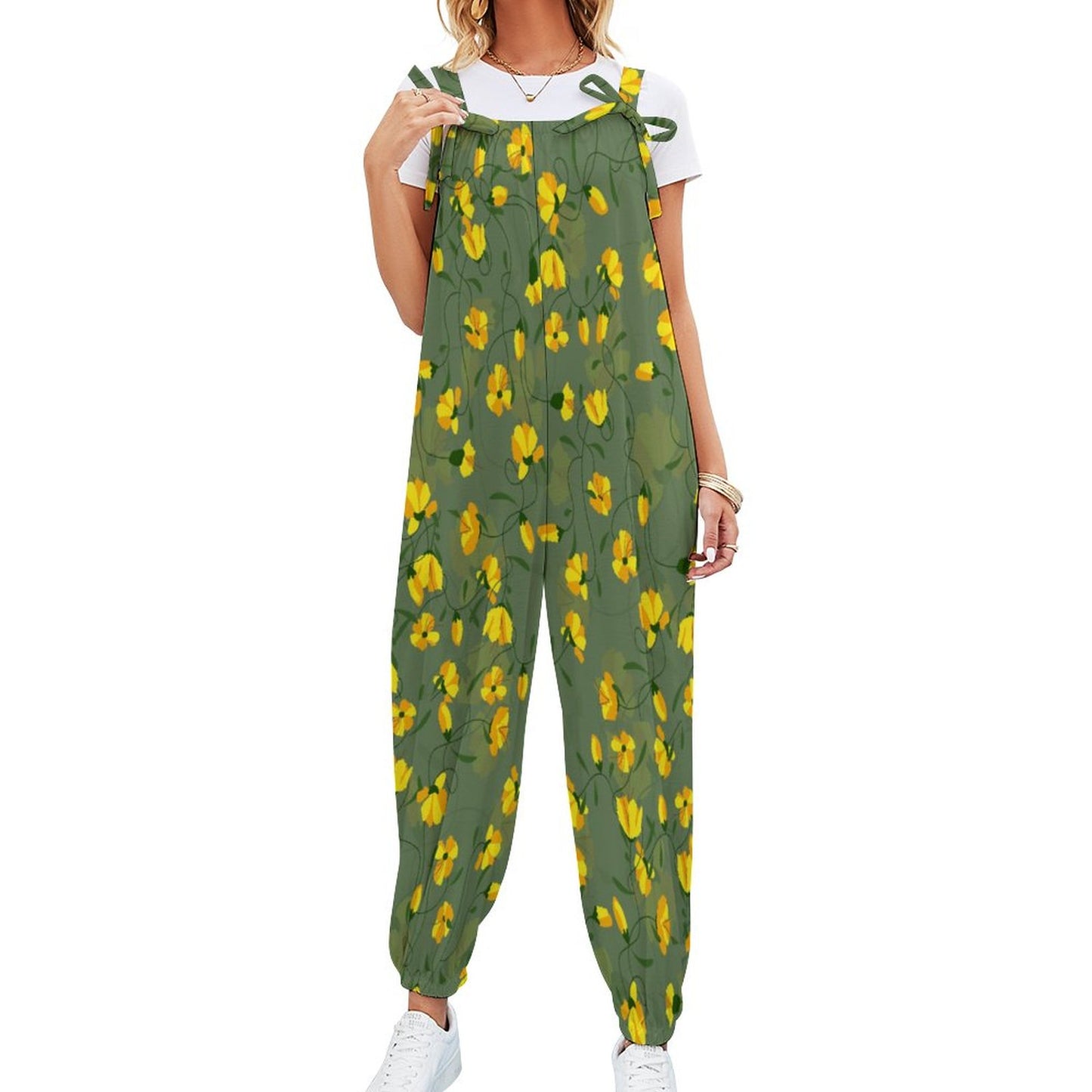 Elegant Green Spaghetti Strap Jumpsuit – Women’s Stylish One-Piece Outfit for Casual & Formal Wear