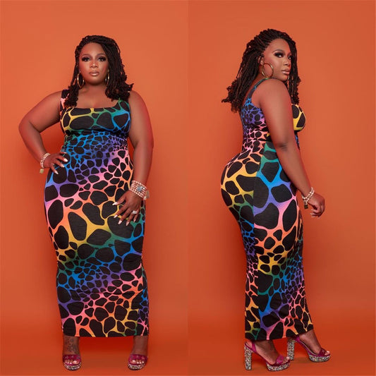 Plus Size Color Leopard Print Women’s Clothing | Trendy Curvy Fit Animal Print Fashion for Confident Women