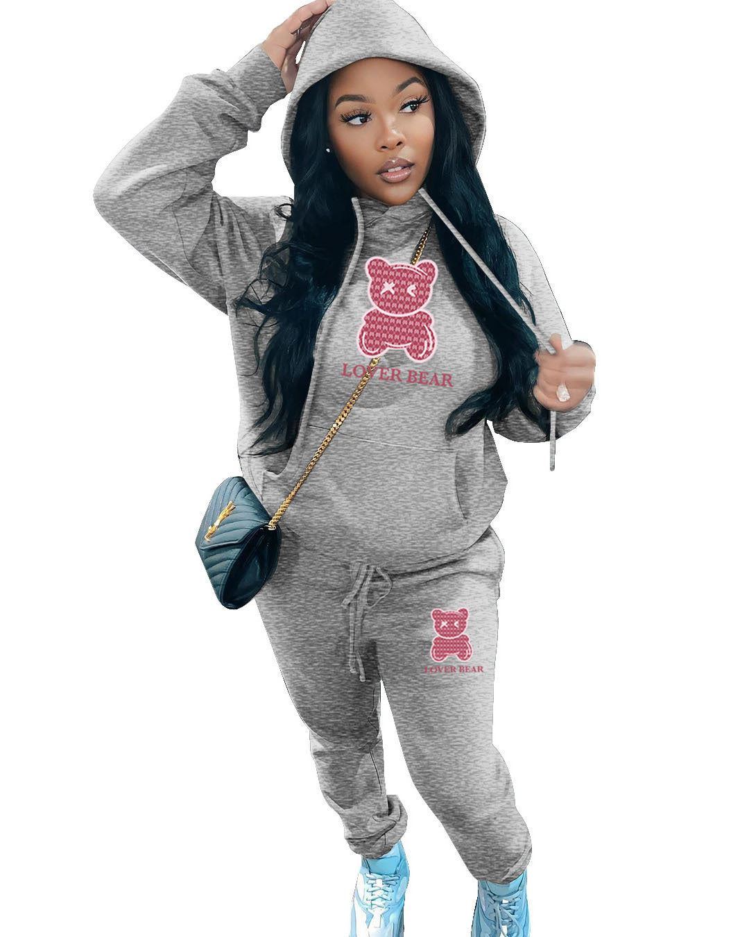 Cross-border New Arrival Women's Suit Hooded Sweatshirt And Sweatpants