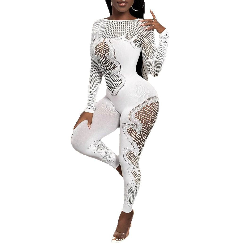 Women’s Slim-Fit One-Piece Knit Jumpsuit | Stretchy Bodycon Romper | Casual & Chic All-Season Outfit