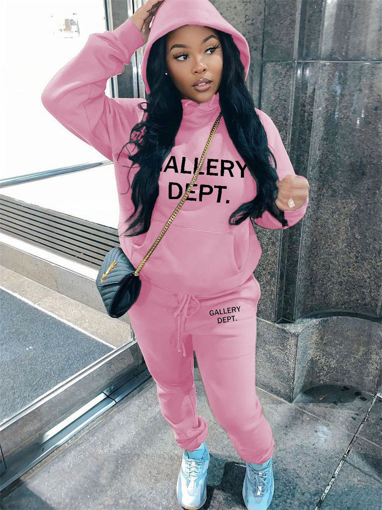 Women's Personalized Casual Printed Two-piece Suit