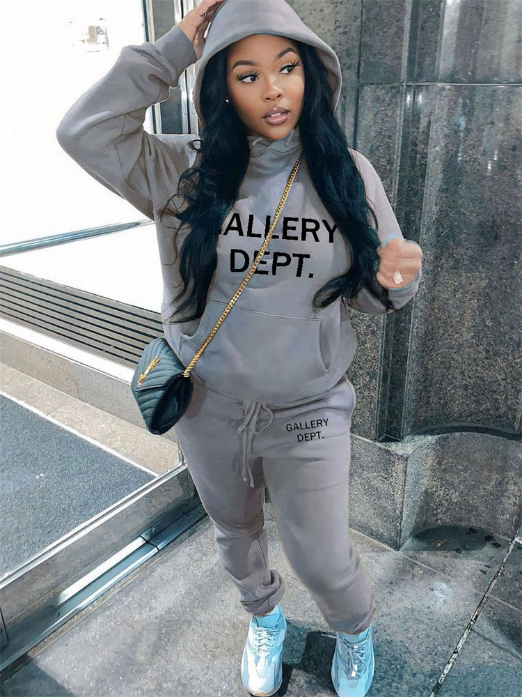 Women's Personalized Casual Printed Two-piece Suit