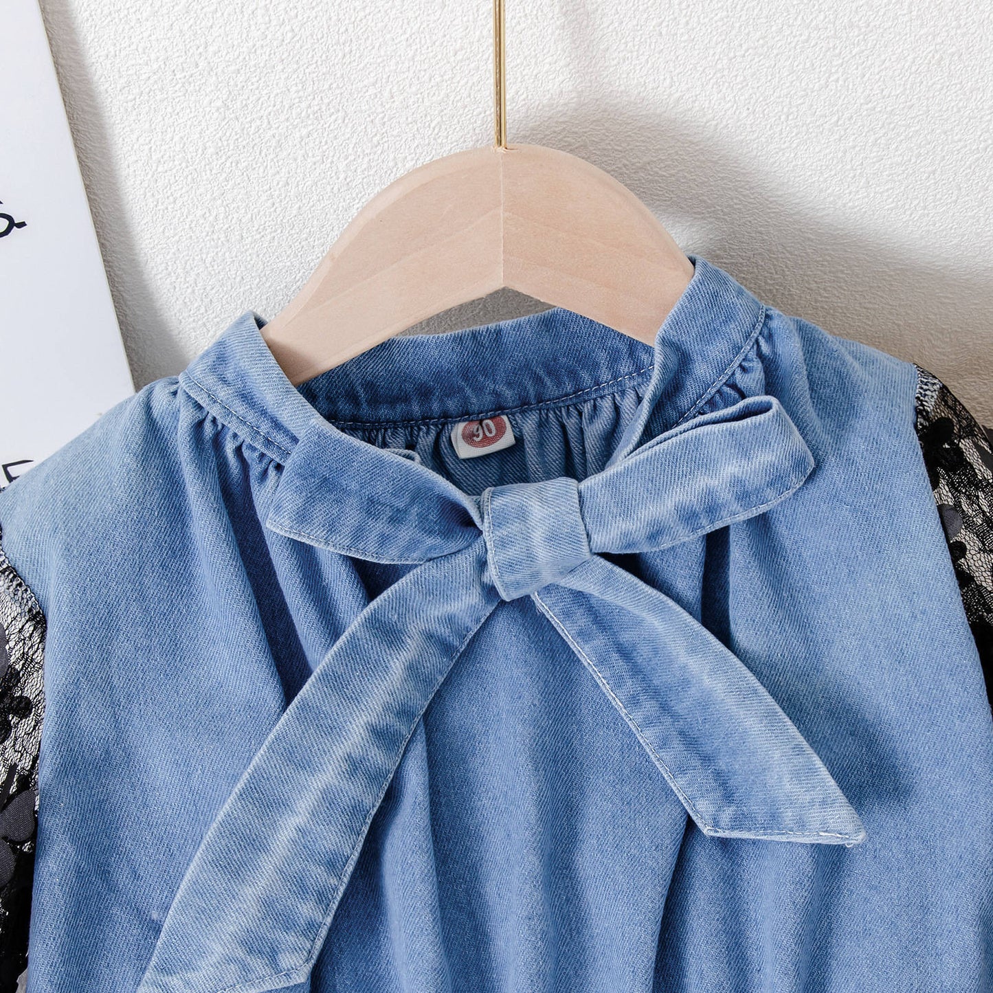 Hollow-out Long Sleeve Girls Dress Two-Piece Set – Trendy Fall Fashion Outfit for Stylish Little Girls