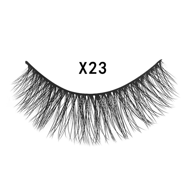 3D Mink Hair Natural Cross Eyelashes 3 Pairs